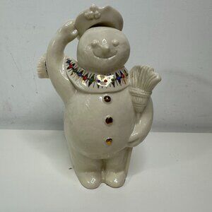 Lenox China Christmas Jewels Collection 1995 Figurine JOLLY SNOWMAN 7”